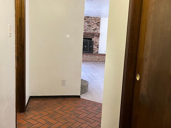 wood burning fireplace