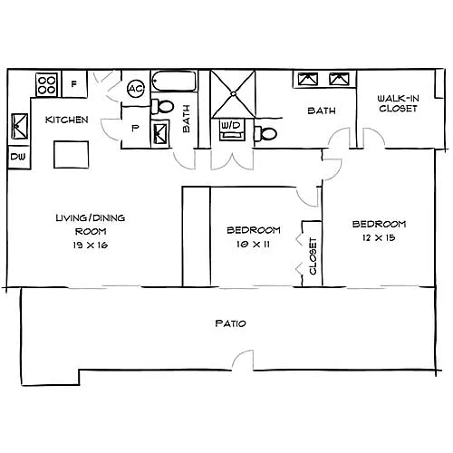 Floor plan Lanai 1