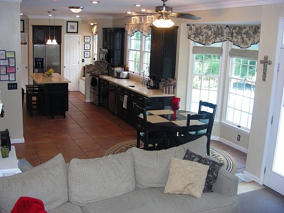 Kitchen open to family room