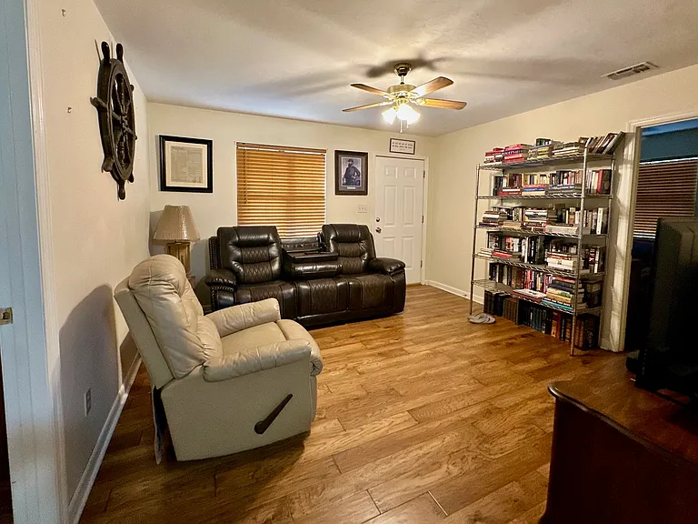 Front Door and Living Room