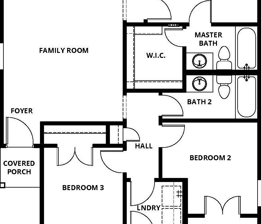 The Atticus is a single story plan with a chef ready kitchen and covered porch and patio