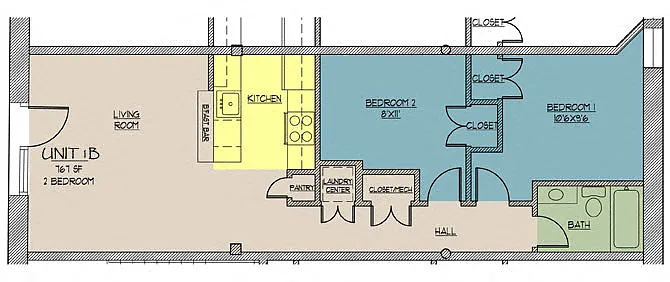 Floor plan 1B