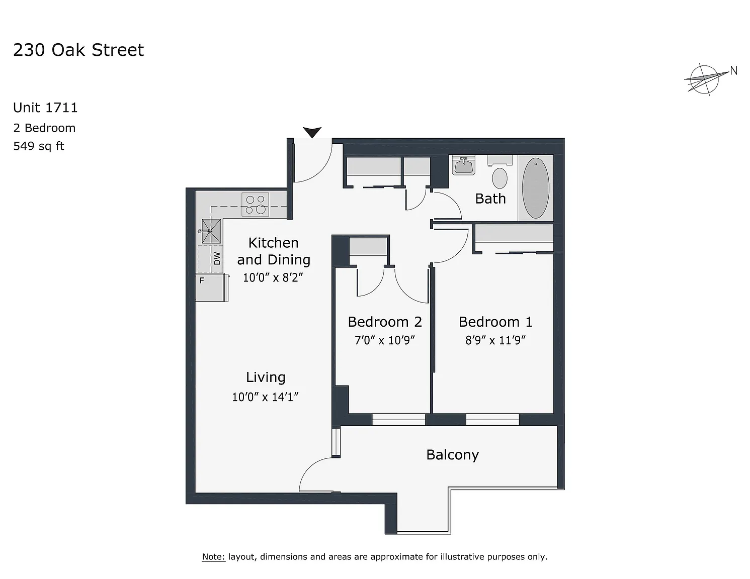 230 Oak St #50025A-1711 photo 1