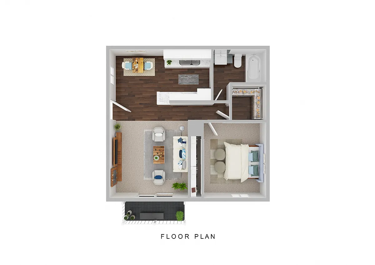 Floor plan 1 bed, 1 bath, 1st floor, reno