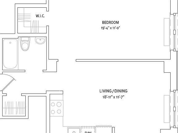 2nd image of 212 W 91st St APT 925