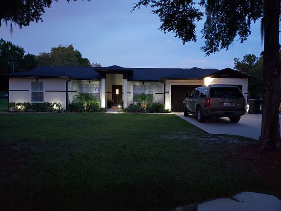 Night view of solar lights