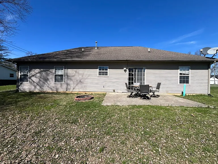 Back side of house
