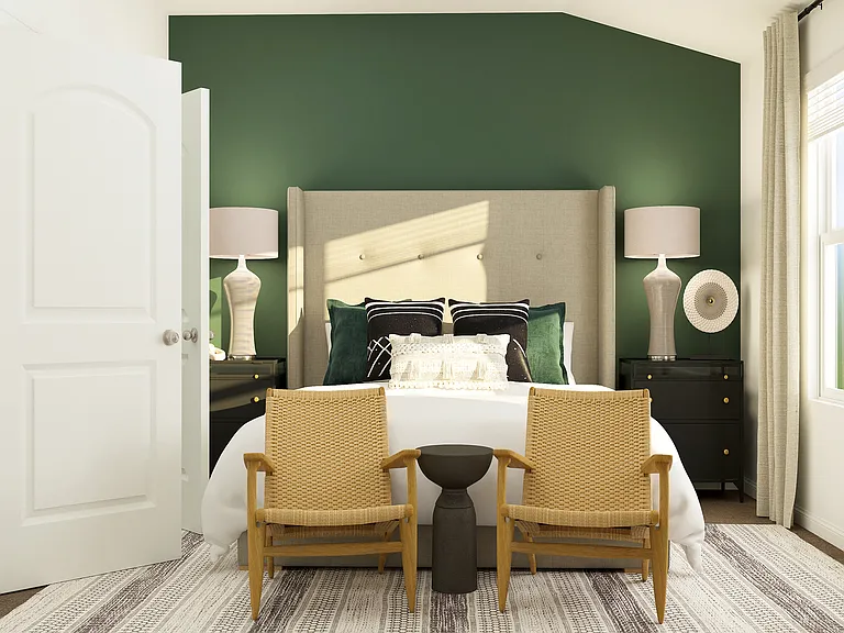 The beautiful master bedroom.