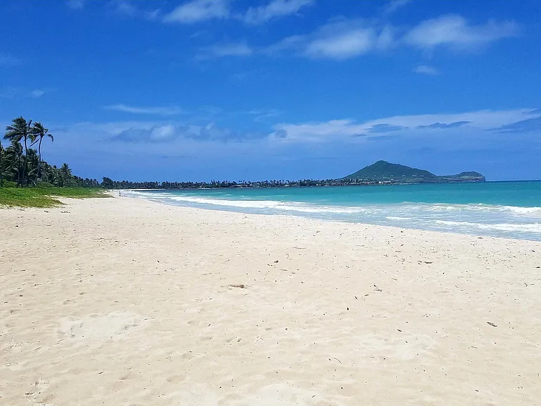 View of Kalama Beach (closest to our house)