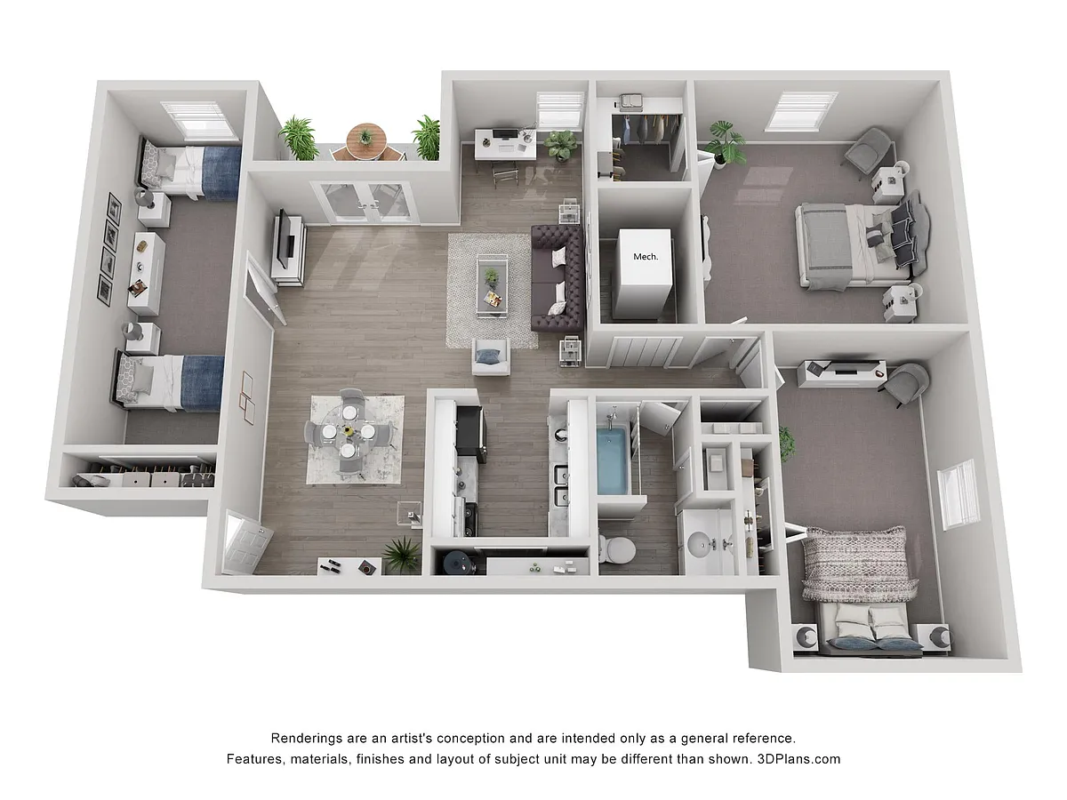 Floor plan Phase 1 - 3 x 1 Semi Upgrade