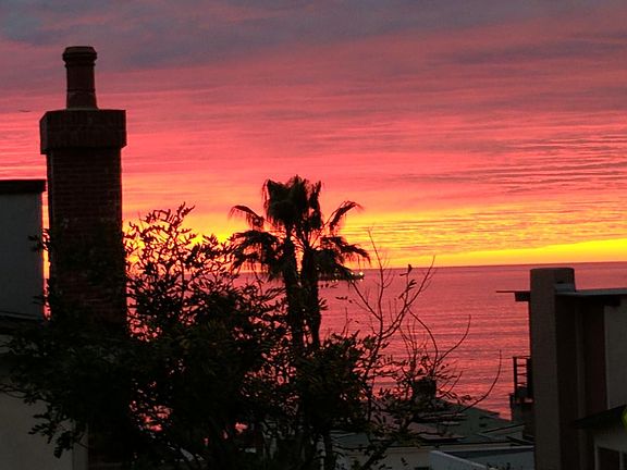Ocean view from living room window