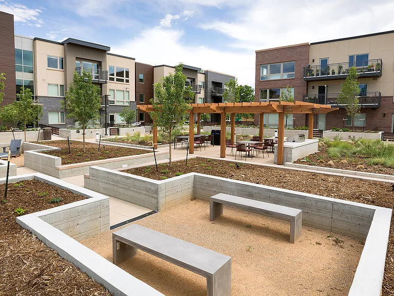 Seating throughout your backyard means you'll never be far from enjoying the native mix garden in tranquility