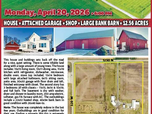 3157 W 1250 N, Milford, IN 46542