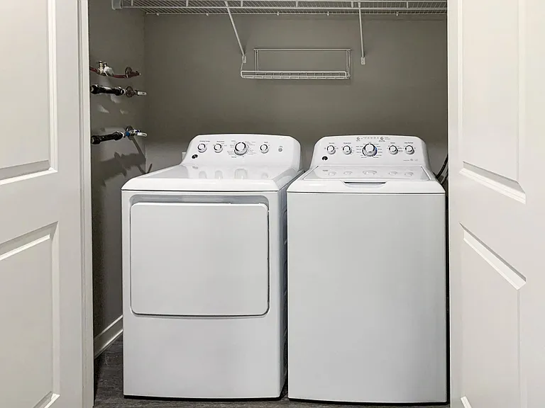 In-home washers and dryers bring added convenience to your daily routine, making laundry day effortless.
