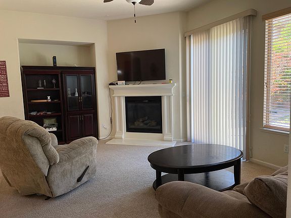 Family room with fireplace