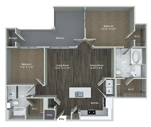 Floor plan B3