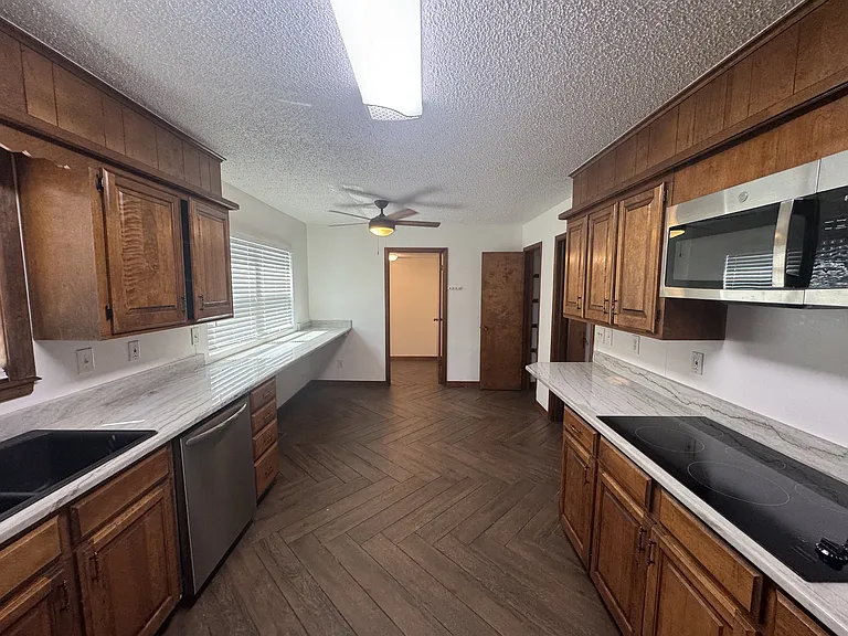 Kitchen view facing north