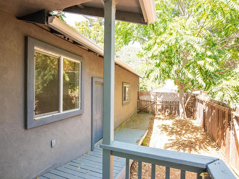 View from front door toward street