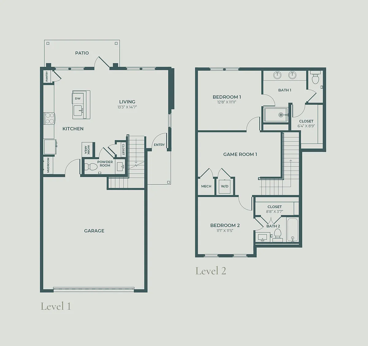 Floor plan TH-2B