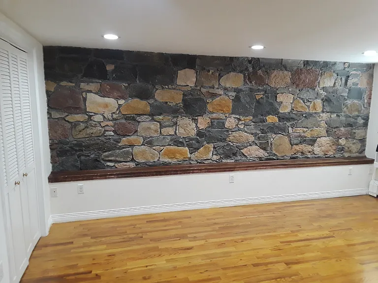 Livingroom with Natural Stone Wall