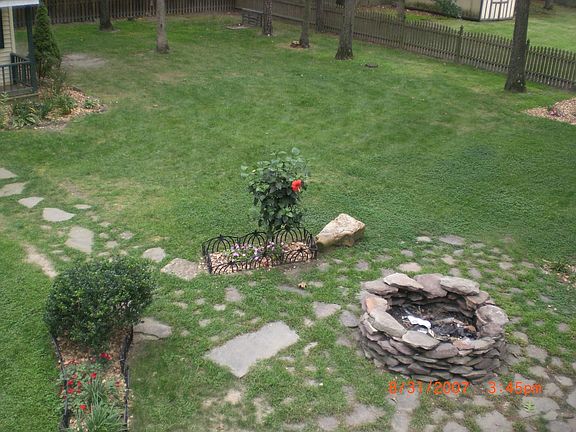 Fire Pit in back yard