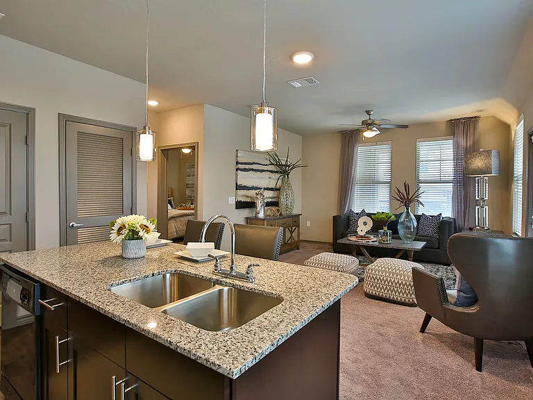 Kitchen and Living Room