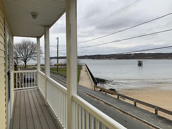 Deck off of kitchen.