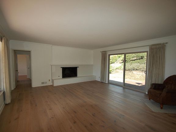 Formal living room with fireplace