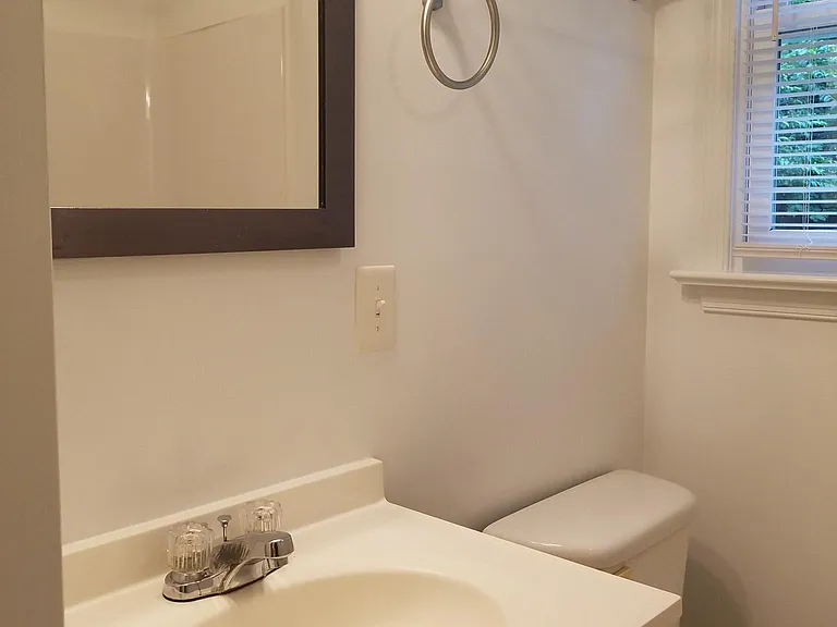 Up close of bathroom.