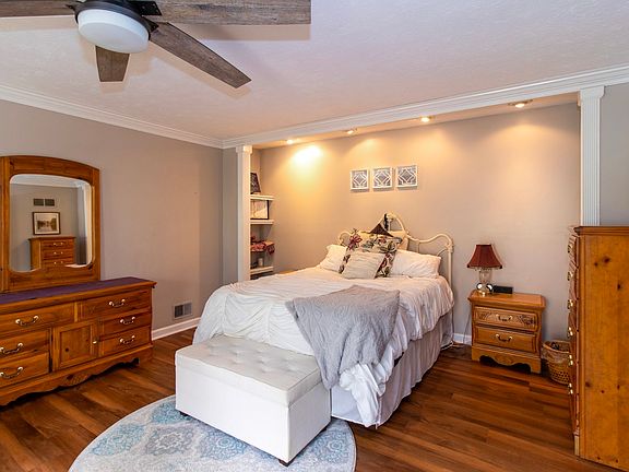 Bedroom suite with updated bathroom