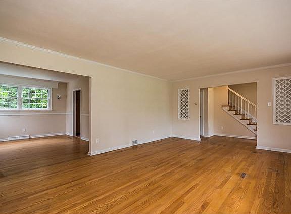 Living room is open to the dining room
