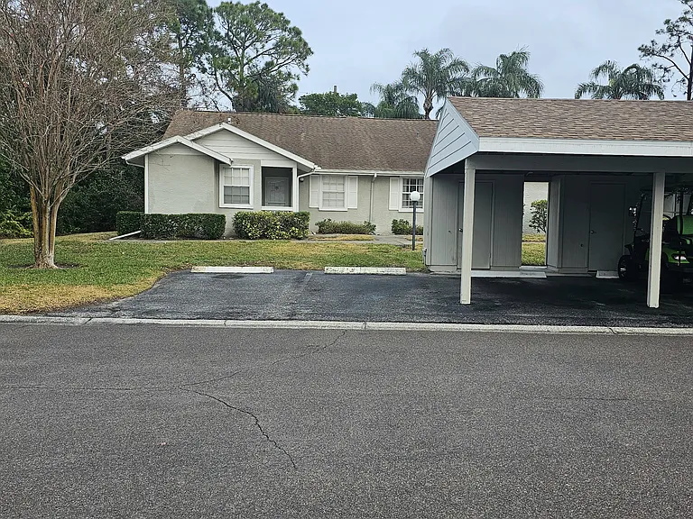 Front parking, guest spots, covered secured storage unit