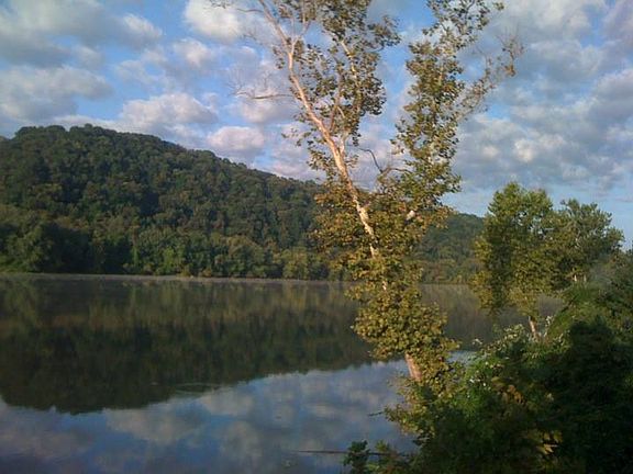 River - Downstream From Pier