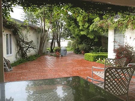 Back Patio looking away from home.