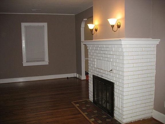 Fireplace in front living room