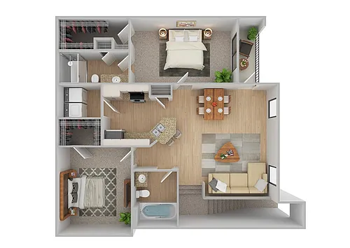 Floor plan Boulevard 2 | Renovated