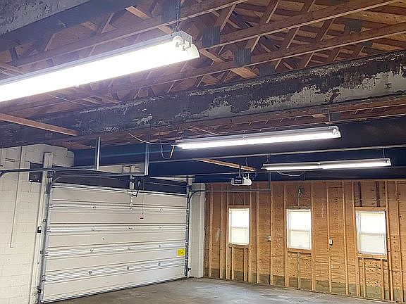 Inside of the 4 car garage 