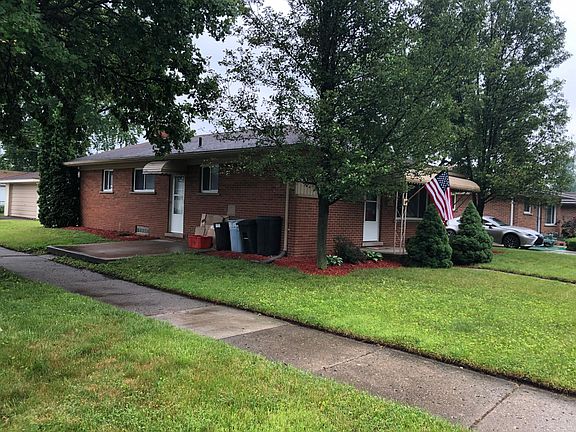 Side view of the home