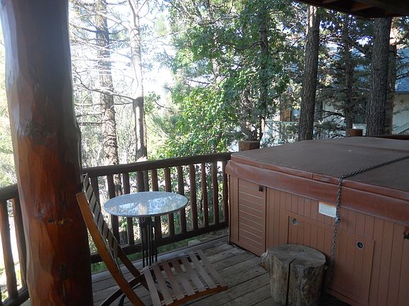 First level deck & Spa