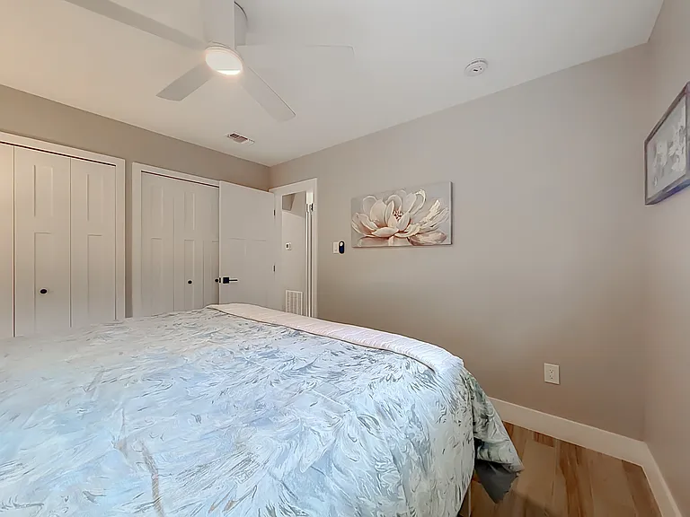 Massive closet space that lights up when you open the doors, so no wondering what is in the closet!