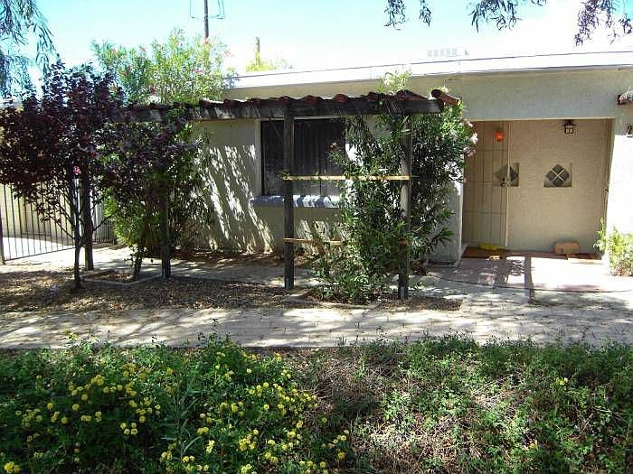 Front door and courtyard