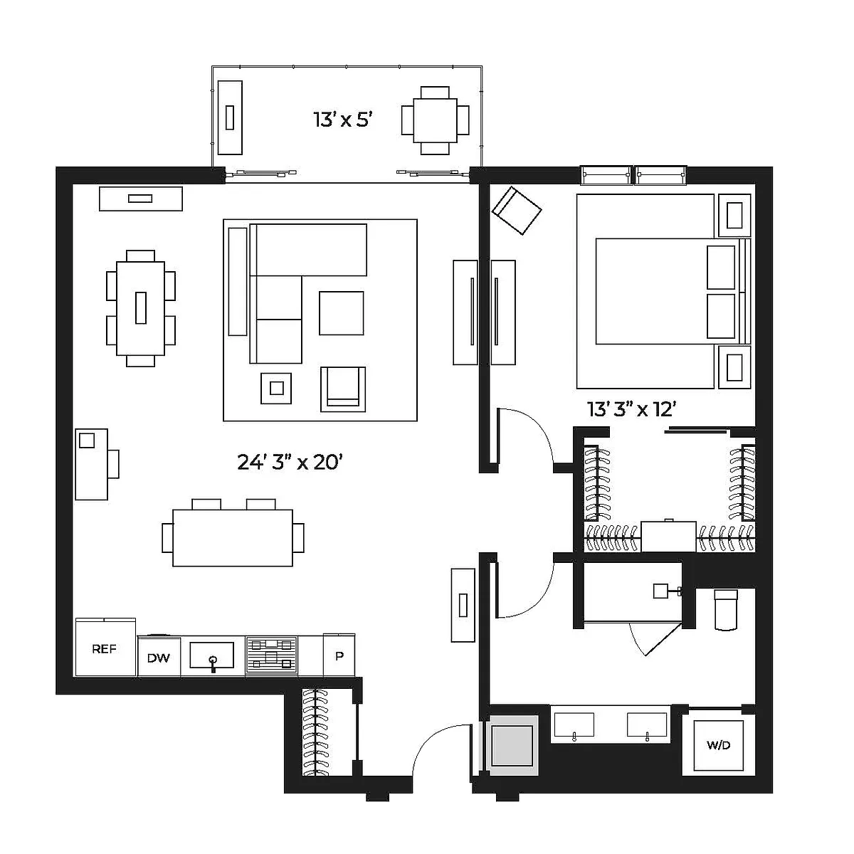 Floor plan Lux 1050