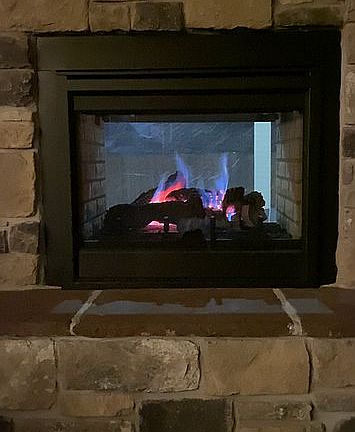 Double-Sided Fireplace 