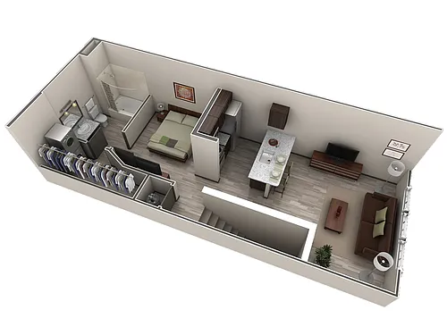 Floor plan Studio Grand Overlook