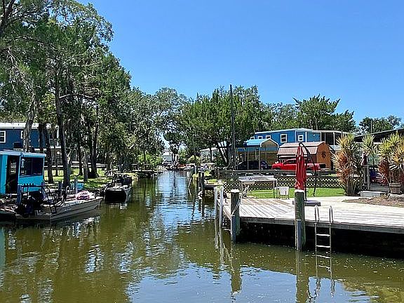 Canal view from yard