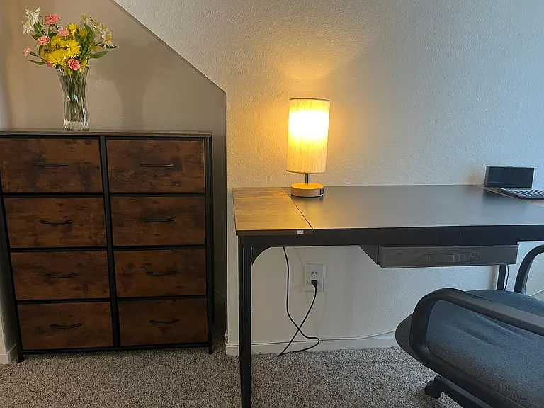 Master BR furnishings. (Desk can be removed if not needed).