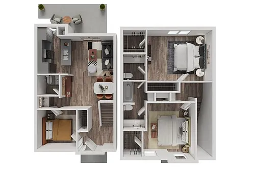 Floor plan 3 bed/2.5 bath Riviera