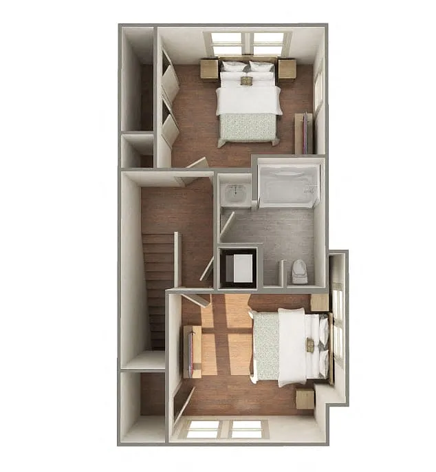 Floor plan 2 Bedroom Loft