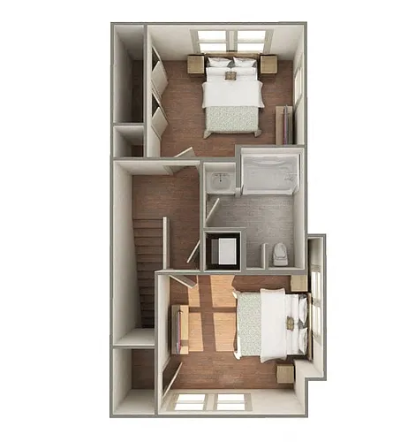 Floor plan 2 Bedroom Loft