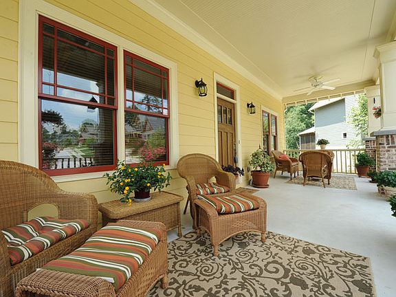 Huge covered front porch